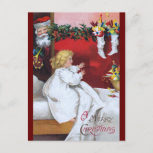 Cartão Postal De Festividades Ellen H. Clapsaddle: Assistindo Papais noeis