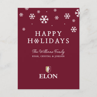 Cartão Postal De Festividades Elon