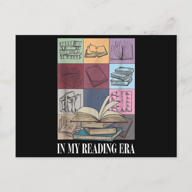 Cartão Postal De Festividades Em Minha Época De Leitura, O Livro (Frente)