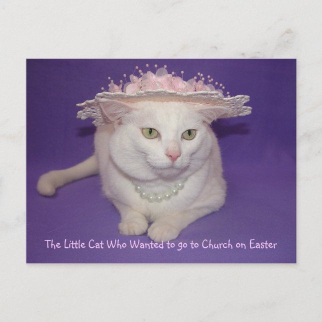 Cartão Postal De Festividades Em sua Páscoa Bonnet (Frente)