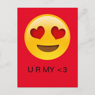 Cartão Postal De Festividades Emoji Você É Meu Cartão De dia de os namorados Car