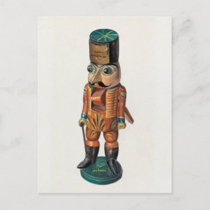 Cartão Postal De Festividades Encantando Vintage Nutcracker Natal