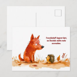 Cartão Postal De Festividades Encontro de Cães de Água e Cães de Porco