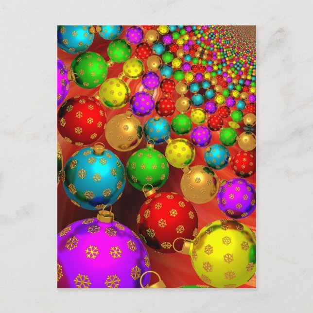 Cartão Postal De Festividades Enfeites de natal Jamboree (Frente)