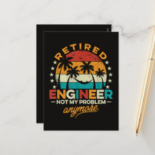 Cartão Postal De Festividades Engenheiro Aposentado Não É Mais Meu Problema