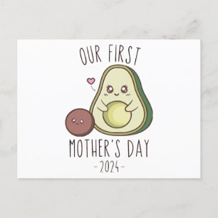 Cartão Postal De Festividades Engraçado nosso primeiro dia das mães 