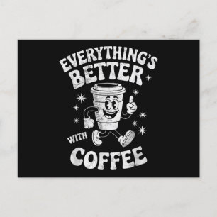 Cartão Postal De Festividades Engraçado Retro Vintage Cafés Homens ou Mulheres C
