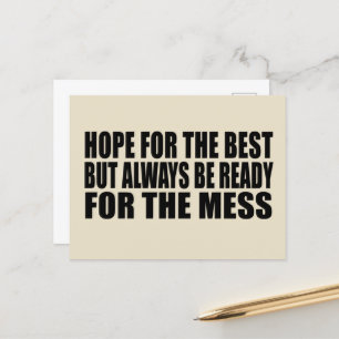 Cartão Postal De Festividades engraçado sarcástico dizendo slogans