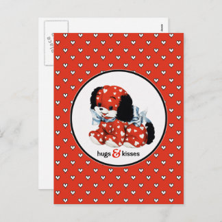 Cartão Postal De Festividades Engraçado Vintage Dia de os namorados