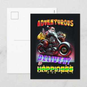 Cartão Postal De Festividades Entrega Aventurada Da Felicidade