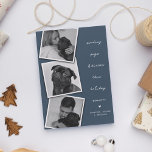 Cartão Postal De Festividades Enviando Pugs & Kisses Foto do Cachorro Colagem Na<br><div class="desc">Se você é dono de um cachorro, este é o cartão de natal perfeito para você enviar para a família e amigos nesta temporada de festas. Design apresenta 3 fotos da sua escolha (preferencialmente do seu cachorro) e o texto - enviando filhotes e beijos nesta temporada de festas. Simplesmente personalize...</div>