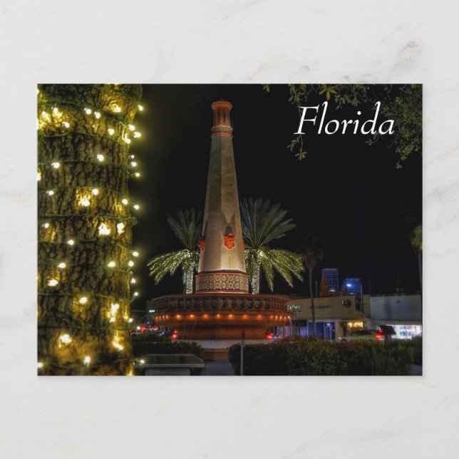 Cartão Postal De Festividades Época natalícia do cartão de Florida (Frente)