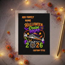 Equipe de Cruzeiro de Halloween 2026 Camisas de Cr