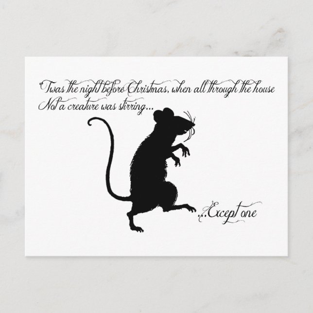 Cartão Postal De Festividades "Era a noite antes do Natal (Frente)