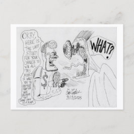 Cartão Postal De Festividades Erica Crooks Comics : Game Show scam