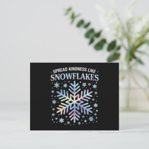 Cartão Postal De Festividades Espalhe Bondade Como Flocos de Neve Natal Professo