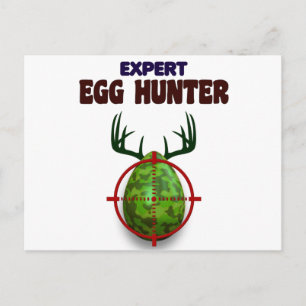 Cartão Postal De Festividades Especialista em páscoas Hunter, atirador de veados