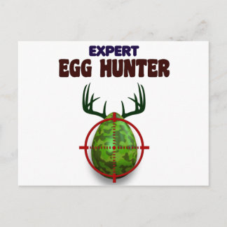 Cartão Postal De Festividades Especialista em páscoas Hunter, atirador de veados