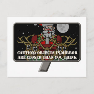 Cartão Postal De Festividades Espelho de Natal