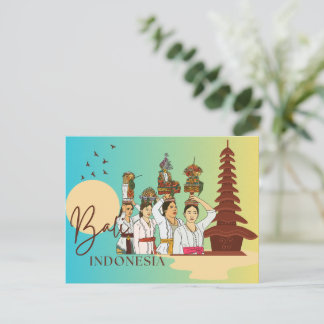 Cartão Postal De Festividades Essência Graciosa: Cartão-postal da Mulher Balines