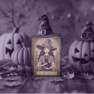 Cartão Postal De Festividades "Esta é a bruxa do Halloween Roxo
