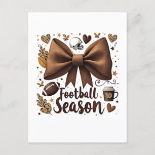 Cartão Postal De Festividades Estação de Futebol do Arco de Futebol Coquette no