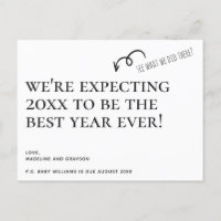 Estamos esperando o lançamento da gravidez no ano 