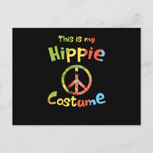 Cartão Postal De Festividades Este é meu traje do Hippie
