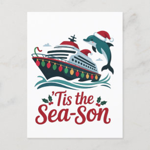Cartão Postal De Festividades Este É O Navio De Cruzeiro Que Combina Com A Famíl