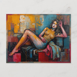 Cartão Postal De Festividades “Este está funcionando” – Retrato de Jasmine