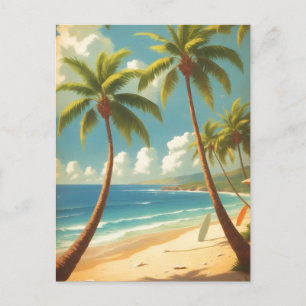 Cartão Postal De Festividades Estilo Vintage Havaiano Viagem Aloha Do Havaí