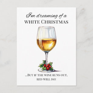 Cartão Postal De Festividades "Estou sonhando com um Natal branco.." Cartão de N