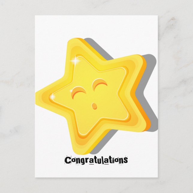 Cartão Postal De Festividades Estrela (Frente)