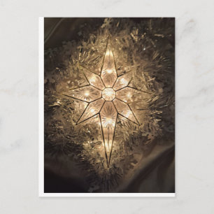 Cartão Postal De Festividades Estrela brilhante
