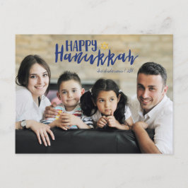 Cartão Postal De Festividades Estrela Feliz de Hanukkah de David Photo Postcards