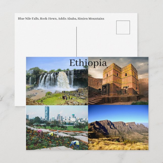 Cartão Postal De Festividades Ethiopia Postcard (Frente/Verso)