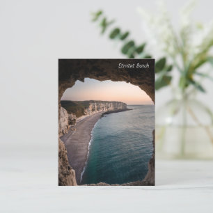 Cartão Postal De Festividades Etratat Beach, Normandy France