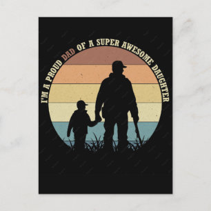 Cartão Postal De Festividades Eu amo meu papai impresso para o papai