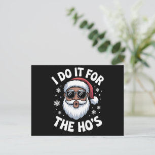 Cartão Postal De Festividades Eu Faço Isso Pelo Natal Afro-Americano