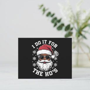 Cartão Postal De Festividades Eu Faço Isso Pelo Natal Hos Africano Papai Noel