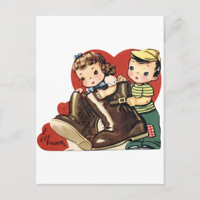 Cartão Postal De Festividades Eu Quero Que Você Seja Meu Namorados? (Frente)