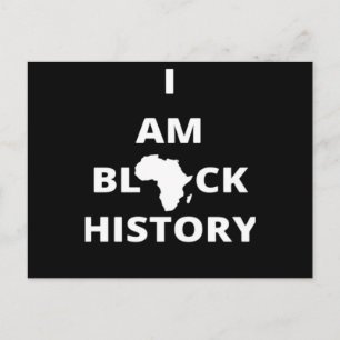 Cartão Postal De Festividades Eu Sou História Negra - Clássico do Mês da Históri