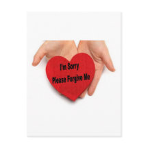 Eu sou pesaroso perdôo-me por favor as mãos dos