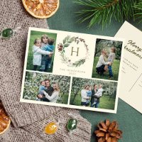 Exame de Natal Elegante Watercolor Foto 4