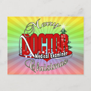 CARTÃO POSTAL DE FESTIVIDADES EXAMINADOR MÉDICO DE NATAL