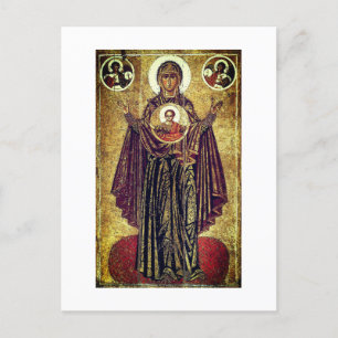 Cartão Postal De Festividades Excelente Panagia de Yaroslavl