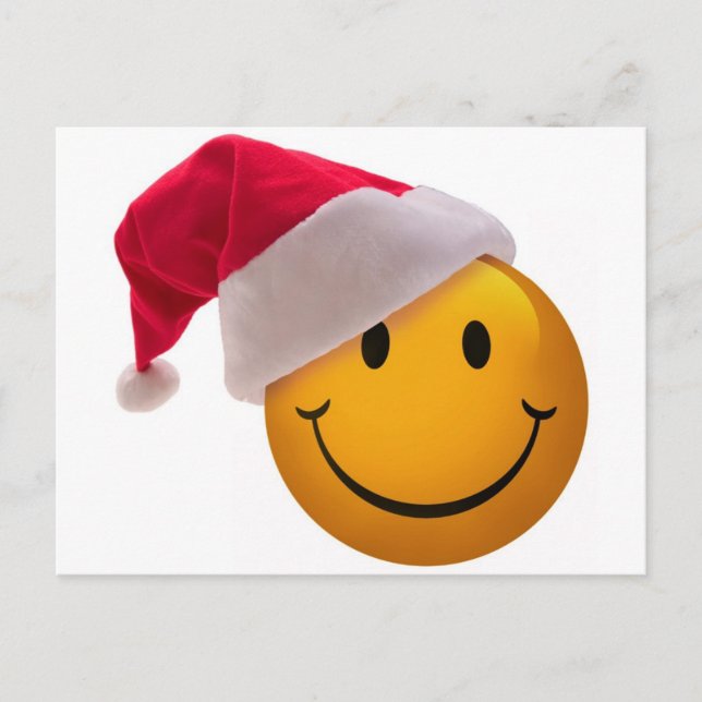 Cartão Postal De Festividades Face de Natal (Frente)