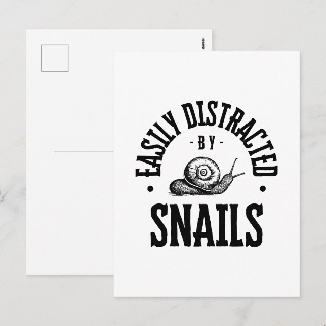 CARTÃO POSTAL DE FESTIVIDADES FACILMENTE DISTRAÍDO (Frente/Verso)