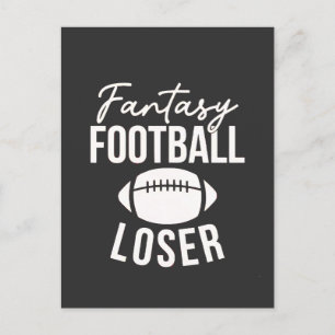 Cartão Postal De Festividades Fantasia Engraçada de Futebol Perdido