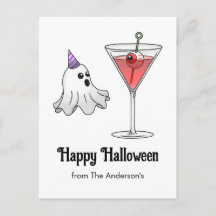 Fantasma de Halloween Fofo & Coquetel Assustador